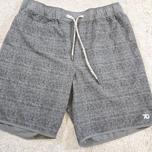 7 Diamonds‎ Core Active Shorts XL Gray Drawstring Preppy Outdoor Beach Mens